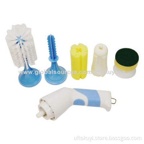 Electric Dish and Glass/Mug and Bottle Cleaning Brushes with 2,100mAh Rechargeable Battery